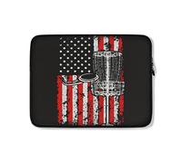 Custodia per Computer Portatile Patriot Disc Golf American Flag Custodia Notebook Comfyable Resistente Borsa per Laptop 15In, per Computer Portatile, Notebook