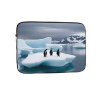 Custodia per Computer Portatile Penguins On The Iceberg Prints Borsa da Trasporto Multicolore Impermeabile Custodia per Laptop, per Computer, Notebook, Office, 15In