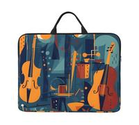 Custodia per computer portatile per violoncello da 14 pollici borsa per laptop musica colorata per donne e uomini, borsa da trasporto per computer aziendale resistente all'acqua custodia antiurto per