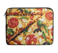 Custodia per Computer Portatile Pizza Printed Sleeve per Laptop Multicolore Impermeabile Custodia Notebook, per Computer, Notebook, Travel, 15In