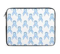 Custodia per Computer Portatile Prostate Cancer Awareness Blue Ribbons Sleeve per Laptop Impermeabile Multicolore Custodia per Laptop, per Notebook, Computer, Office, 15In