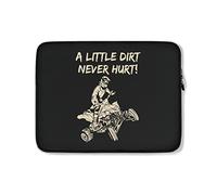 Custodia per Computer Portatile Quad A Little Dirt Never Hurt Bike Adventure Borsa Porta Comfyable Impermeabile Custodia Protettiva per Laptop 15In, per Computer Portatile, Notebook