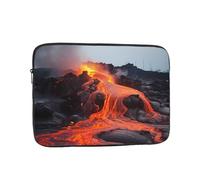 Custodia per Computer Portatile Red Hot Lava from Kilauea Volcano Sleeve per Laptop Multicolore Impermeabile Custodia Protettiva per Laptop, per Office, Computer, Notebook, 15In