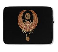 Custodia per Computer Portatile Red Winged Egyptian Scarab with Ankh Custodia Protettiva per Laptop Impermeabile Multicolore Sleeve per Laptop 15In, per Laptop, Notebook