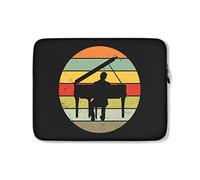 Custodia per Computer Portatile Retro Piano Musician Portatile Borsa Multicolore Resistente Custodia Notebook 15In, per Notebook, Computer Portatile