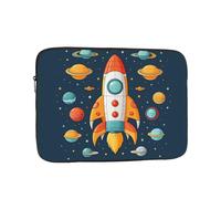 Custodia per computer portatile Rocket Clipart Nave spaziale Borsa per laptop Custodia per notebook da 17 pollici Custodia protettiva per notebook