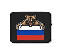 Custodia per Computer Portatile Russia Flag Bear Custodia Protettiva per Laptop Multicolore Antiurto Sleeve per Laptop 15In, per Laptop, Notebook