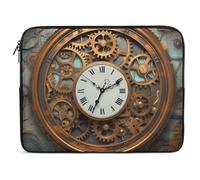 Custodia per Computer Portatile Rusty Steampunk Clock Sleeve per Laptop Antiurto Impermeabile Custodia per Laptop, per Office, Computer, Notebook, 15In