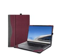 Custodia per computer portatile Samsung Galaxy Book4 Edge da 14", Samsung Galaxy Book4 Pro da 14", Samsung Galaxy Book3 Pro da 14", custodia in pelle sintetica (rosso vino, 14")