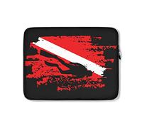 Custodia Per Computer Portatile Scuba Diving Red Flag Sleeve Per Laptop Antiurto Multicolore Borsa Da Trasporto 15In, Per Laptop, Computer Portatile