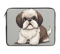 Custodia per Computer Portatile Shih Tzu Dog Borsa da Trasporto Resistente Impermeabile Custodia per Laptop, per Office, Travel, Notebook, 15In
