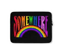 Custodia per Computer Portatile Somewhere Rainbow Borsa da Trasporto Antiurto Impermeabile Custodia Notebook 15In, per Laptop, Notebook