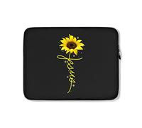 Custodia per Computer Portatile Sunflower Cross Faith Christianty Jesus Portatile Borsa Comfyable Impermeabile Borsa per Laptop 15In, per Laptop, Notebook