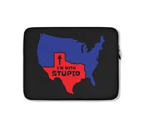 Custodia per Computer Portatile Texas I'm with Stupid Funny Custodia per Laptop Impermeabile Antiurto Custodia Notebook 15In, per Laptop, Notebook