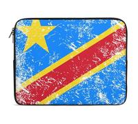 Custodia per Computer Portatile The Democratic Republic of The Congo Sleeve per Laptop Antiurto Multicolore Custodia Notebook, per Computer, Travel, Notebook, 15In