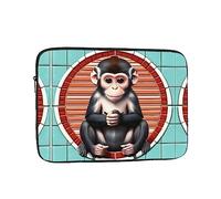 Custodia per Computer Portatile The Silent Monkey Borsa Porta Resistente Multicolore Custodia per Laptop, per Travel, Notebook, Computer, 15In