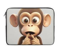 Custodia per Computer Portatile The Silent Monkey Sleeve per Laptop Antiurto Resistente Custodia per Laptop, per Office, Travel, Notebook, 15In