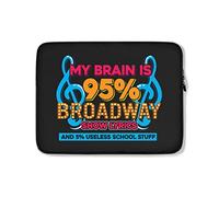 Custodia per Computer Portatile Theatre Music Love Custodia Notebook Multicolore Impermeabile Portatile Borsa 15In, per Laptop, Notebook