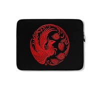Custodia per Computer Portatile Traditional Red Chinese Phoenix Circle Custodia Notebook Multicolore Impermeabile Custodia Protettiva per Laptop 15In, per Laptop, Notebook