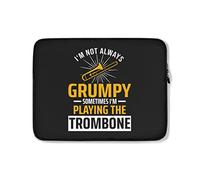 Custodia per Computer Portatile Trombone Music Trombonist Custodia Protettiva per Laptop Multicolore Impermeabile Custodia per Laptop 15In, per Computer Portatile, Notebook
