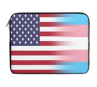 Custodia per Computer Portatile U.S.A. Transgender Flag Borsa da Trasporto Comfyable Resistente Custodia per Laptop, per Notebook, Office, Travel, 15In