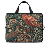 Custodia per computer portatile ultra sottile, impermeabile, con motivo animali e alberi, borsa protettiva per computer portatile con cinghia da polso