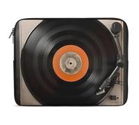 Custodia per Computer Portatile Vintage Vinyl Record Sleeve per Laptop Resistente Antiurto Custodia Notebook, per Computer, Notebook, Travel, 15In