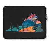 Custodia per Computer Portatile Virginia Fly Fishing State River Sunset By Borsa da Trasporto Impermeabile Comfyable Borsa Porta 15In, per Computer Portatile, Laptop
