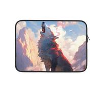 Custodia per Computer Portatile Wolf Is Roaring in The Mountains Print Custodia per Laptop Resistente Comfyable Custodia Notebook 15In, per Laptop, Computer Portatile