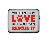 Custodia per Computer Portatile You Can't Buy Love But You Can Rescue It Borsa da Trasporto Impermeabile Multicolore Custodia per Laptop 15In, per Laptop, Notebook