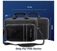 Custodia per console di gioco, compatibile con PS5 (versione disco e digitale) con controller e schede di gioco HDMI, per riporre gli access