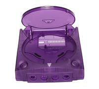 Custodia per console SEGA Dream trasparente viola in ABS dal design retrò personalizzabile, facile da rimuovere, con protezione completa,