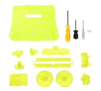 Custodia per Console Videogioco Retro N64 - Compatibile Tutte le Regioni Custodia in ABS Resistente e Colorata con Kit Completo Pulsanti Reset e Accensione con Cacciavite per Sosti (Transparent Green)