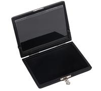 Custodia per Contenitore per Ance per Clarinetto per Sassofono Slot per Custodia Leggera e Robusta Nera per gli Amanti del Clarinetto per Sassofono Legno PU Pelle Vetro 6 Pezzi