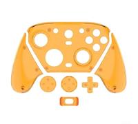 Custodia per controller, compatibile con GameSir G7 Pro, custodia rigida trasparente in policarbonato, impermeabile, antiurto, antigraffio, accessorio per gamepad (arancione trasparente)