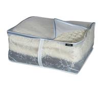 Custodia per coperte Domopak Living Bon Ton 55x 45x25 cm Bianco
