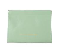 Custodia per cosmetici in pelle PU, da, Light Green LARGE | Pelle PU con chiusura automatica e interni spaziosi per la cura della pelle dei rossetti e piccoli oggetti