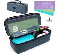 Custodia per Cricut Joy e Cricut Easy Press Mini con tappetino da taglio, 3 tappetini, tappetino da taglio per macchina da taglio Cricut Joy da 11,4 x 30,5 cm, borsa portatile per set di penne