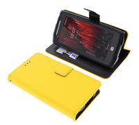 Custodia per CrossCall Core M5 Book-Style Protettiva Cellulare Libro Giallo