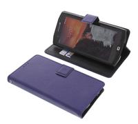 Custodia per CrossCall Core X4 Book-Style Protettiva Cellulare Libro Blu