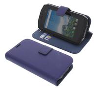 Custodia per CrossCall Trekker M1 Book-Style Protettiva Cellulare Libro Blu
