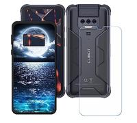 Custodia per Cubot Kingkong Power, Silicone Case Sottile Cover TPU Caso Morbido Copertura + Pellicola Protettiva in Vetro Temperato per Cubot Kingkong Power (6,5") - KE42