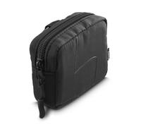 Custodia per cuffie auricolari e accessori, gancio a scatto, organizer nero
