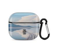 Custodia per cuffie Bluetooth con stampa Mirror of the Sky, antiurto, in policarbonato, copertura completa, compatibile con ricarica wireless e AirPods (terza generazione) con fibbia di sicurezza