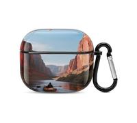 Custodia per cuffie Bluetooth Red Canyon River, custodia antiurto in policarbonato rigida, copertura completa, compatibile con ricarica wireless e AirPods (3a generazione) con fibbia di sicurezza