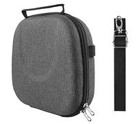 Custodia per cuffie gaming Geekria Shield per cuffie over-ear sdraiate, custodia rigida da viaggio di ricambio con vano per cavi, compatibile con SteelSeries, Logitech, JBL (grigio scuro)