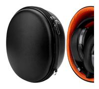 Custodia per cuffie Geekria Shield compatibile con Sennheiser PXC 550-II, HD 450BT, MOMENTUM 3 Wireless, HD 458BT: borsa da viaggio rigida sostitutiva con ripostiglio cavi (nero)