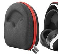 Custodia per cuffie Geekria Shield compatibile con Sony PlayStation 5 PULSE 3D, auricolari wireless PlayStation Gold: borsa rigida da viaggio di ricambio con vano cavi (grigio scuro)