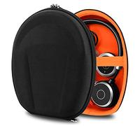 Custodia per cuffie Geekria Shield per cuffie on-ear piatte, borsa rigida da viaggio di ricambio con vano per cavi, compatibile con Mpow HC6, Skullcandy Riff 2 (Nero)