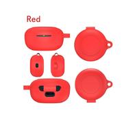 Custodia per cuffie in silicone (rossa) per cuffie Bluetooth Lg Tone Free FP9, impermeabile e antipolvere.